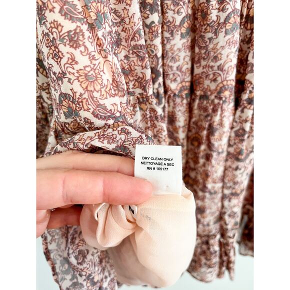 Ulla Johnson | Eleni Gardenia Floral Silk Mini Dress | Sz 2 - Picture 11 of 11